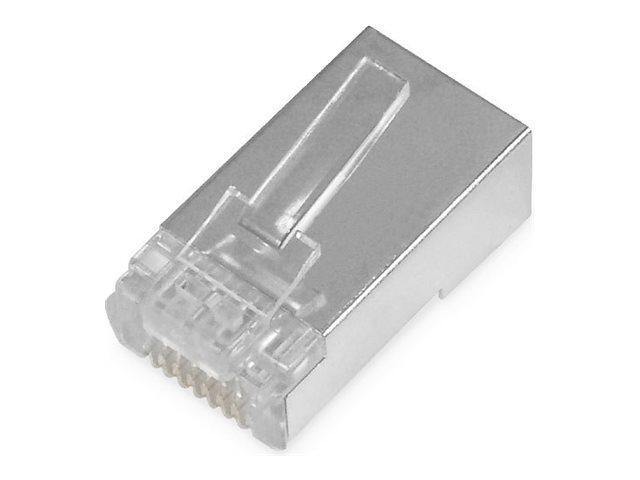 DIGITUS CAT 6 Modularstecker für Rundkabel, Pass through Stecker - 100 Stk.