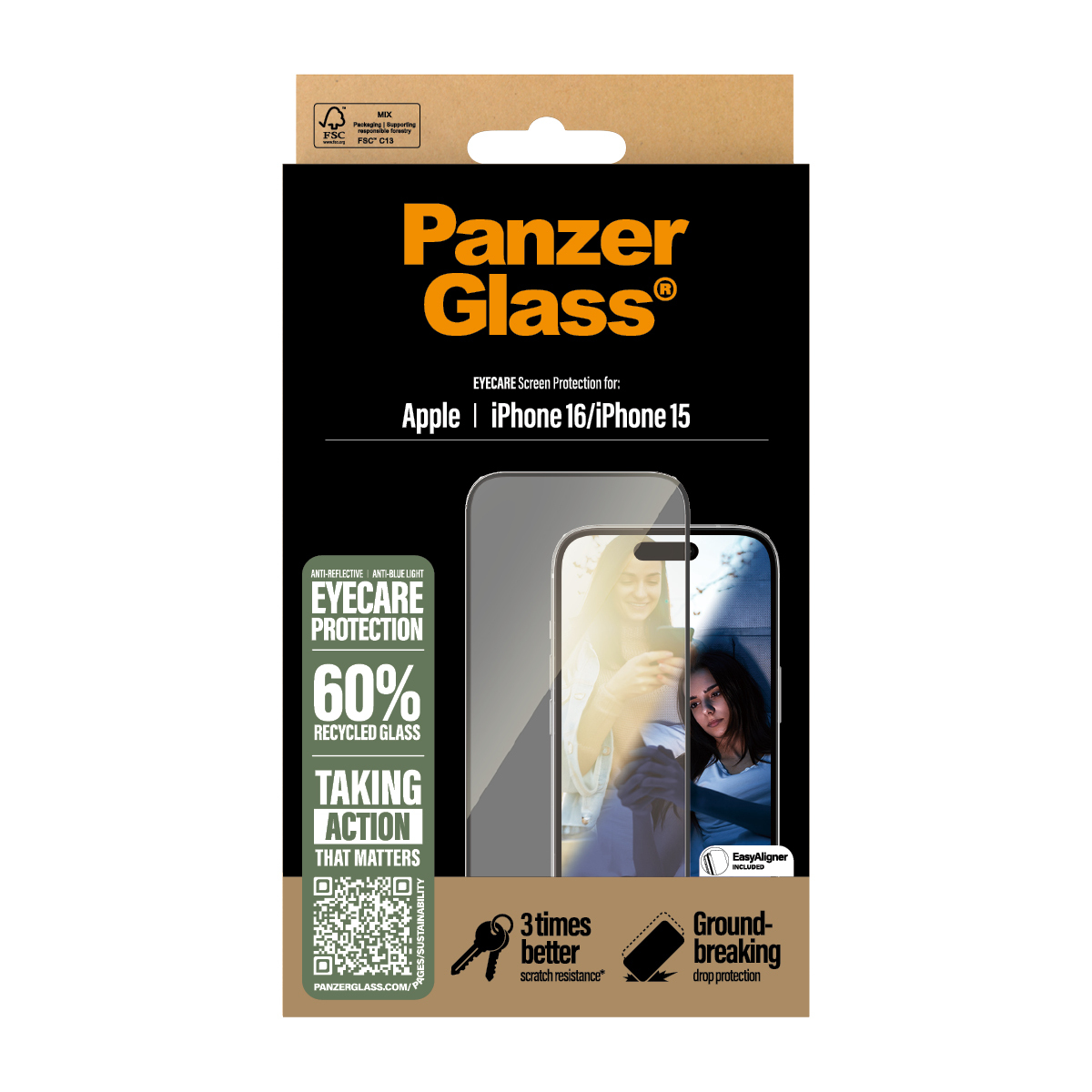 PanzerGlass Eyecare - Bildschirmschutz für Handy, Ansicht 4