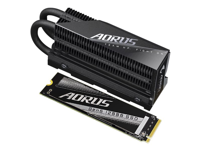 Gigabyte AORUS Gen5 12000 - SSD - 1 TB - intern - M.2 2280 - PCI Express 5.0 x4 (NVMe)
