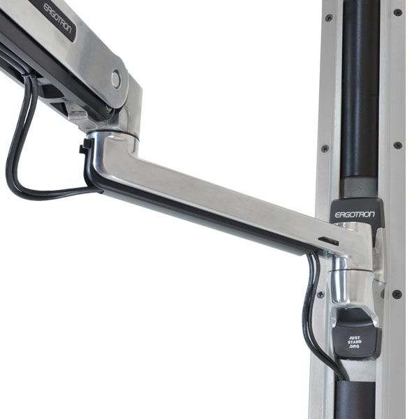 Ergotron LX - Befestigungskit (VESA-Adapter, Steh-Sitz-Arm, Basis, Verlängerung) - für LCD-Display, Ansicht 2