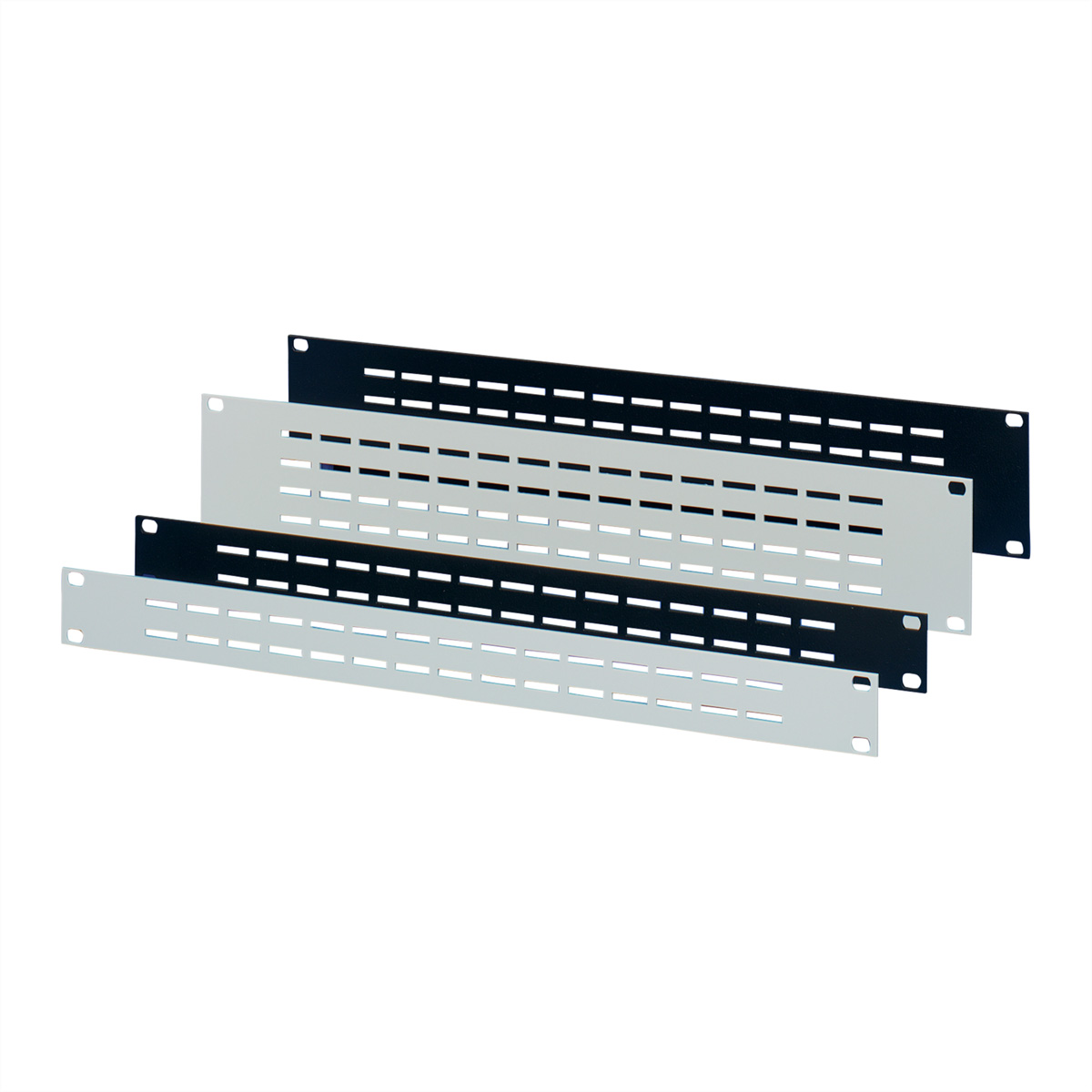 SCHROFF 19 PANEL VENTED 1U RAL7021, Ansicht 2