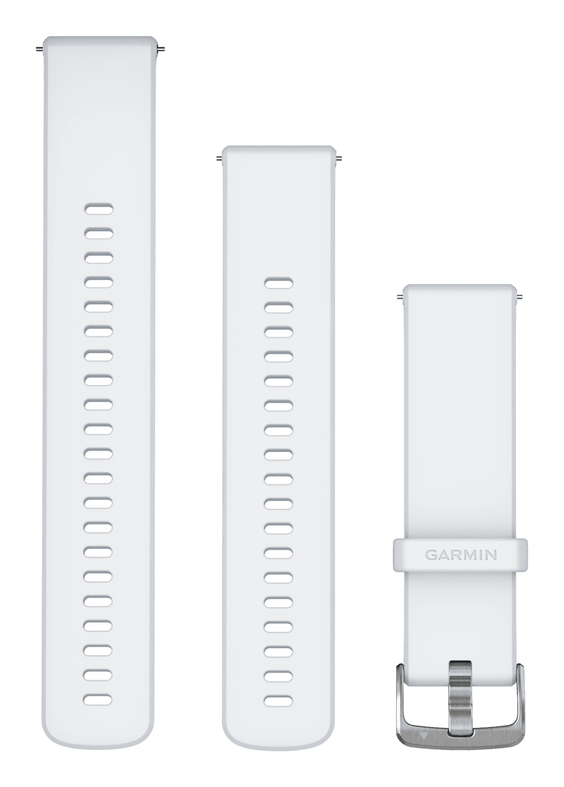 Garmin Schnellwechsel Ersatzarmband 22mm Silikon whitestone/silver, Ansicht 2