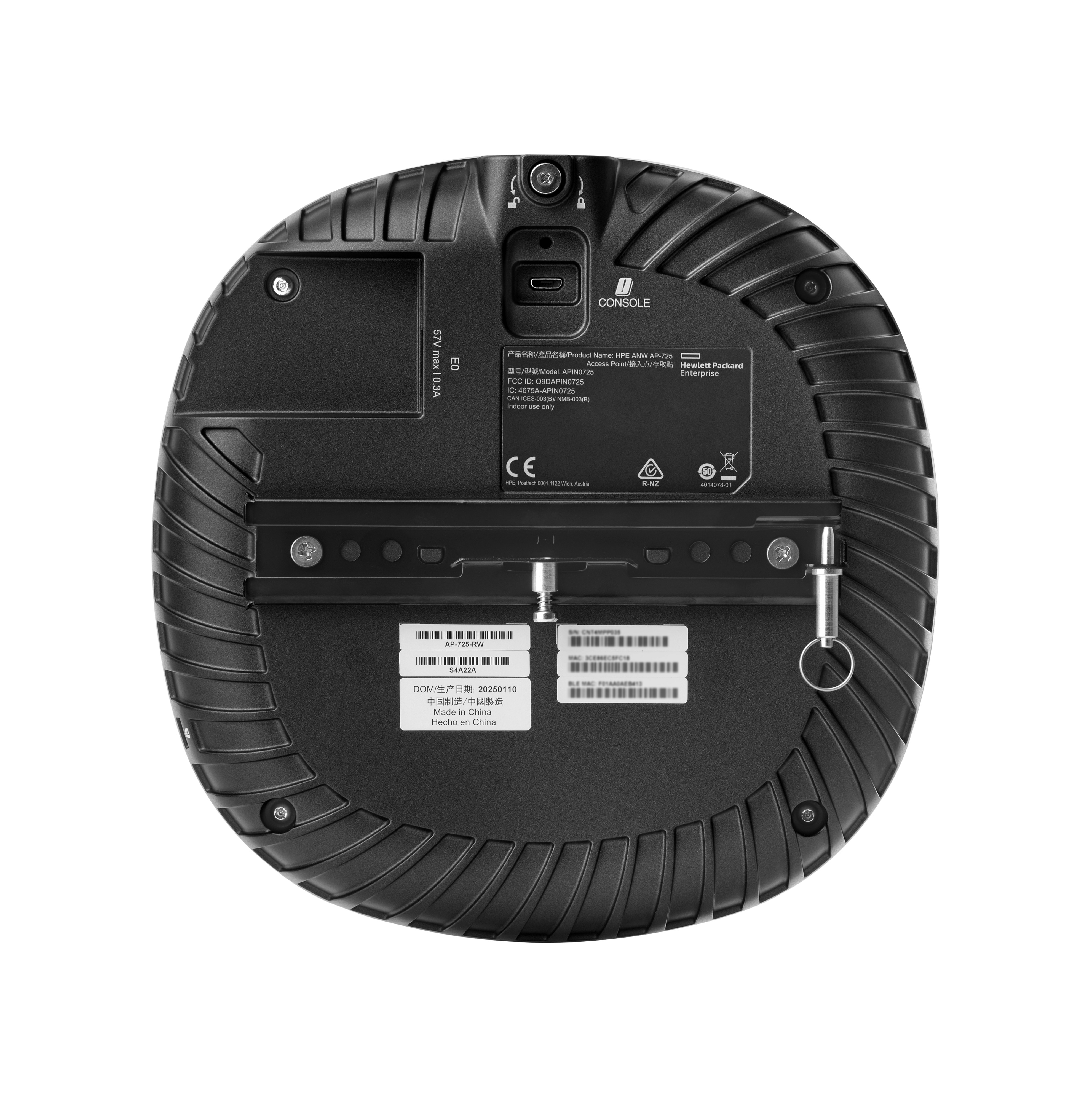HPE Aruba Networking AP-725 (RW) - Campus - Accesspoint, Ansicht 2