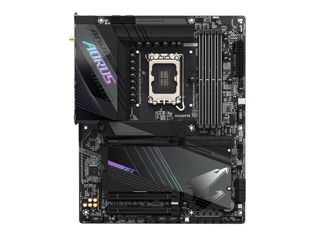 Gigabyte AORUS Z790 PRO X WIFI7 - Motherboard - ATX - LGA1700-Sockel - Z790 Chipsatz - USB 3.2 Gen 1 USB 3.2 Gen 2 USB-C 3.2 Gen2 USB-C 3.2 Gen 2x2 - 5 Gigabit Ethernet Bluetooth Wi-Fi 7 - Onboard-Grafik (CPU erforderlich)