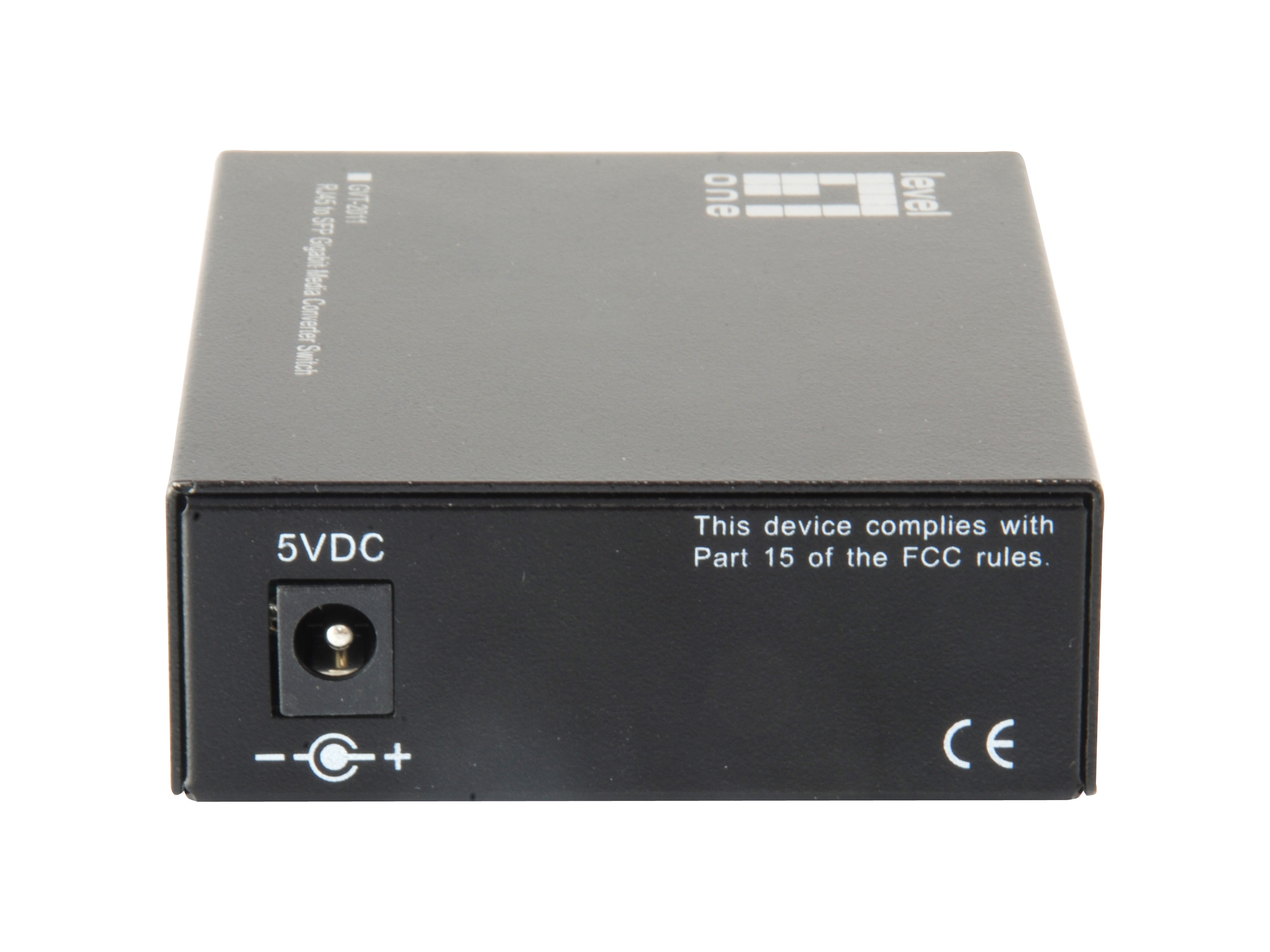 LevelOne GVT-2011 - Medienkonverter - 1GbE - 10Base-T, 100Base-TX, 1000Base-T, 1000Base-X - RJ-45 / SFP (mini-GBIC), Ansicht 3