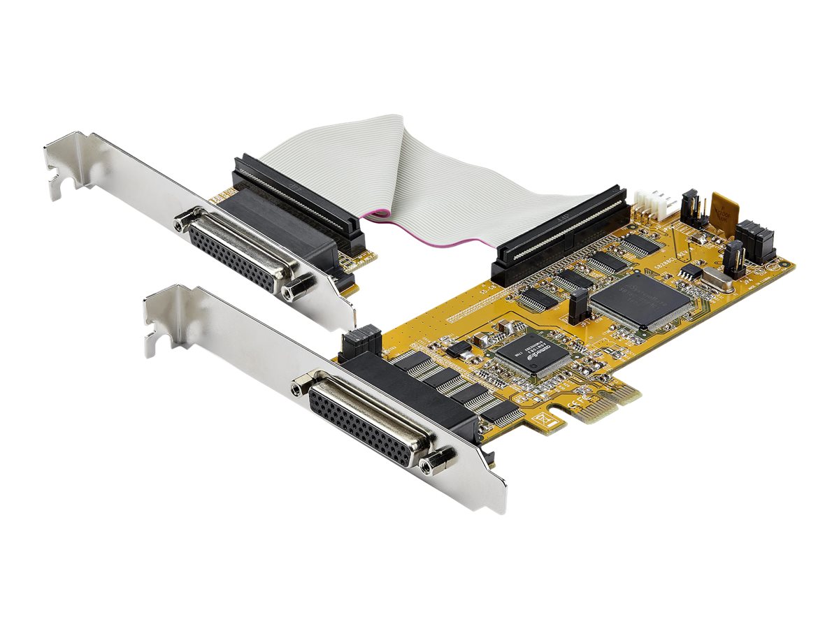 StarTech.com Startech PEX8S1050LP PCI Express Schnittstellenkarte (8 Ports, RS232, PCIe, low profile, 16550 UART,  DB9 Serial Card)