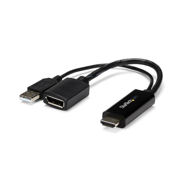 StarTech.com HDMI auf DisplayPort Adapter - HDMI auf DisplayPort Konverter mit USB Power, Ansicht 2