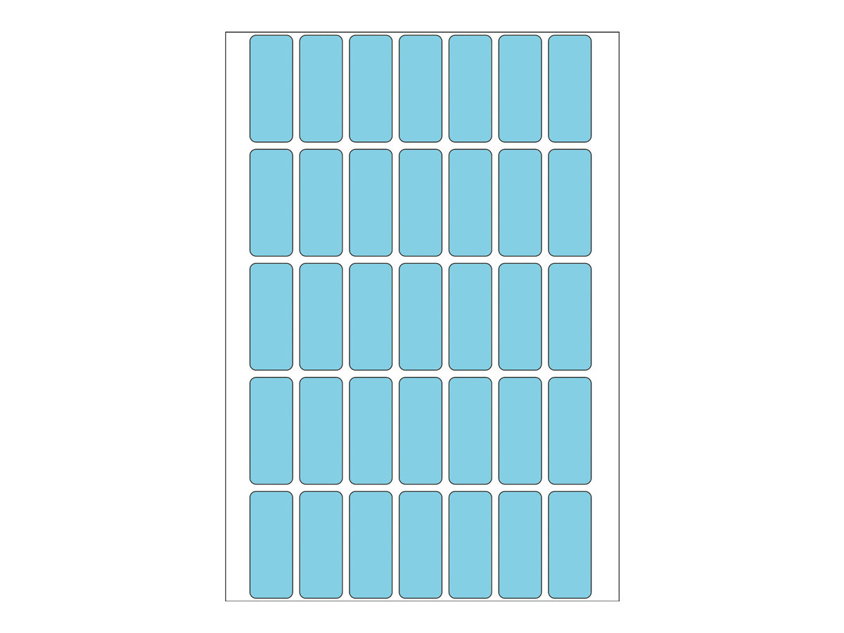HERMA Permanenter Klebstoff - Blau - 12 x 30 mm 1120 Etikett(en) (32 Bogen x 35), Ansicht 4