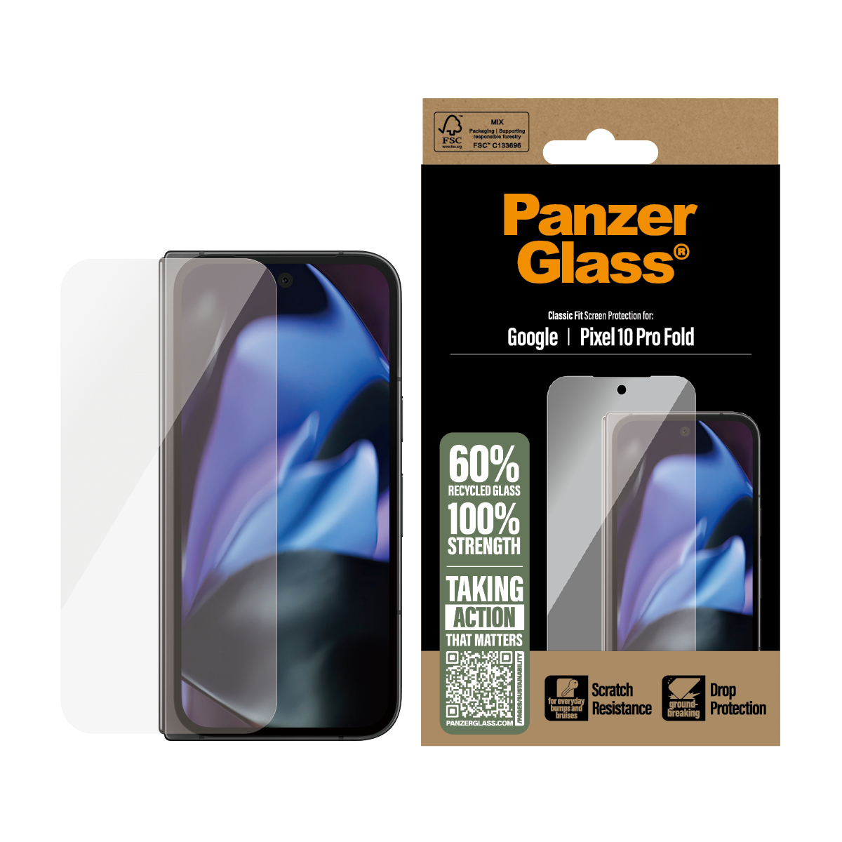 PanzerGlass Bildschirmschutz für Handy - klassische Passform - 149,65 x 69,8 mm, Ansicht 3