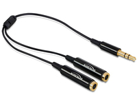 Delock Audio-Splitter - mini-phone stereo 3.5 mm männlich zu mini-phone stereo 3.5 mm weiblich