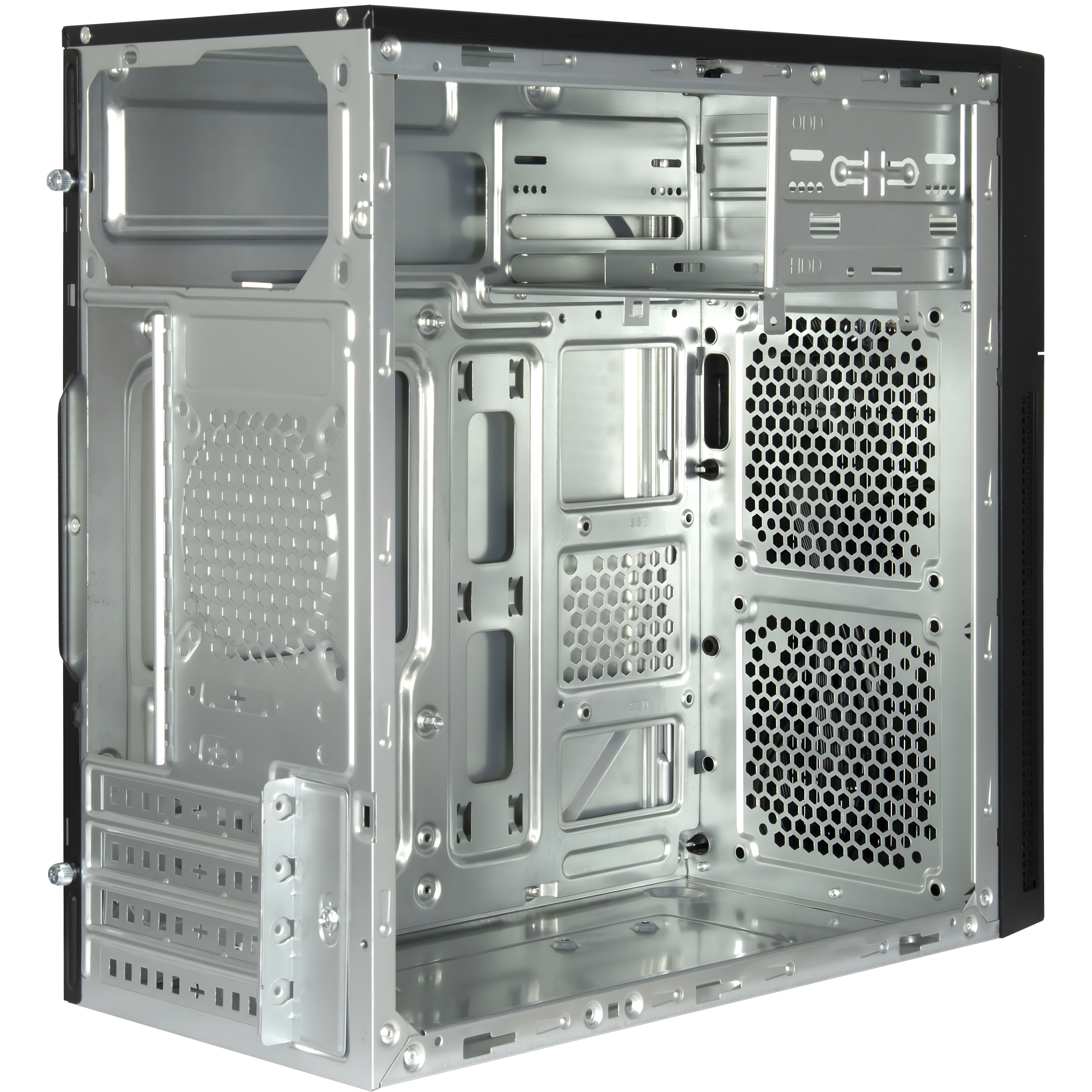 Inter-Tech Gehäuse Micro IT-6521 Straight mATX 2xUSB3.0 ohne Netzteil - Gehäuse, Ansicht 3