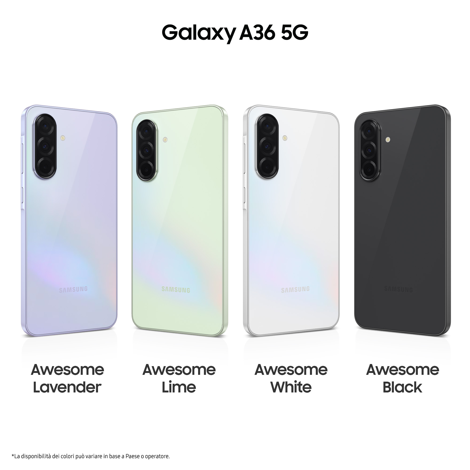 Samsung Galaxy A36 - 5G Smartphone - Dual-SIM - RAM 6 GB / Interner Speicher 128 GB - OLED-Display - 6.7 - Violett, Ansicht 2