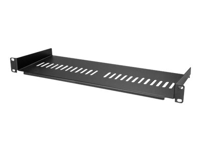StarTech.com Belüfteter Server Rack Fachboden 1 HE - 175 mm Tief - Stahl - Rack - Regal - Schwarz - 1U - 17.8 cm (7)