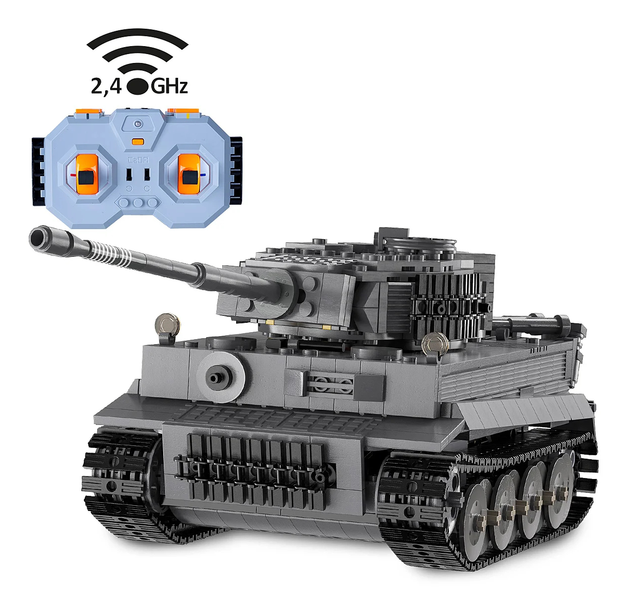 JAMARA CaDA Panzer Tiger 1 35 2.4GHz Bricks grau 8+, Ansicht 2