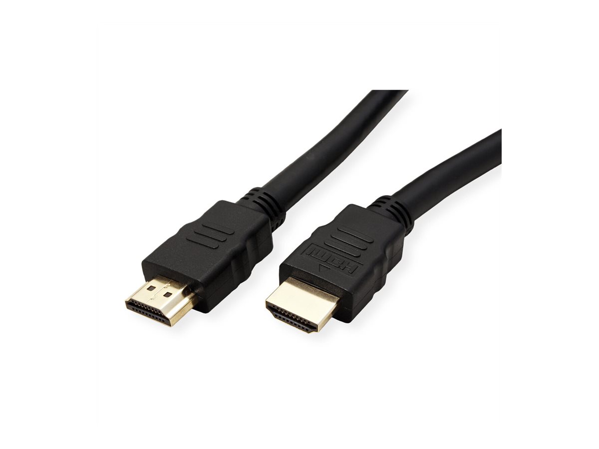 VALUE Ultra High Speed - HDMI-Kabel mit Ethernet - HDMI männlich zu HDMI männlich - 50 cm - Doppelisolierung - Schwarz, Ansicht 3