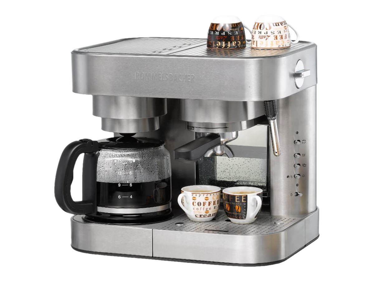 ROMMELSBACHER EKS 3010 - Kaffeemaschine mit Filterkaffeefunktion und Cappuccinatore