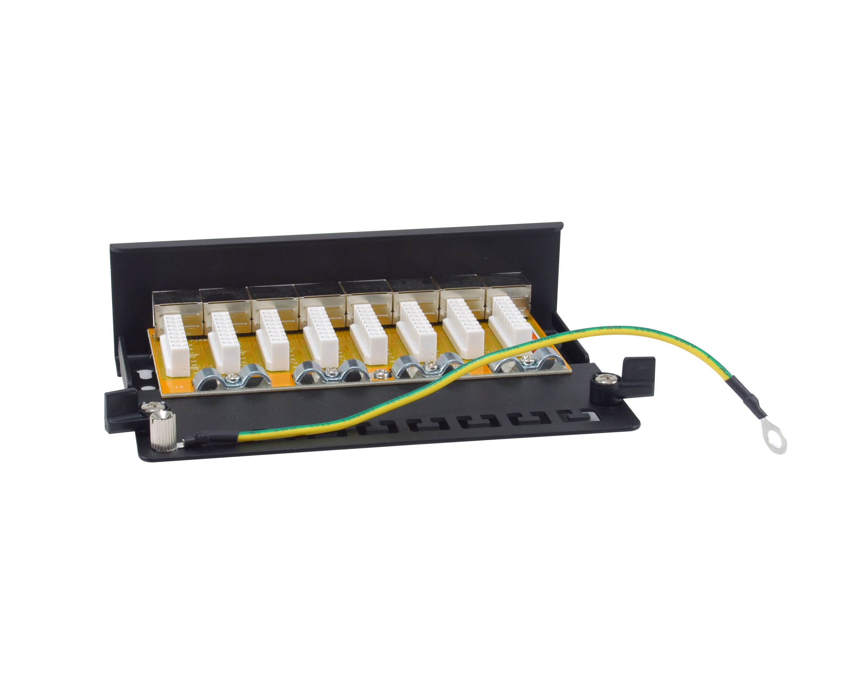 Equip Patchpanel 8x RJ45 Cat6A FTP 1HE Premium schwarz - Patch-Panel - Ethernet, Ansicht 3