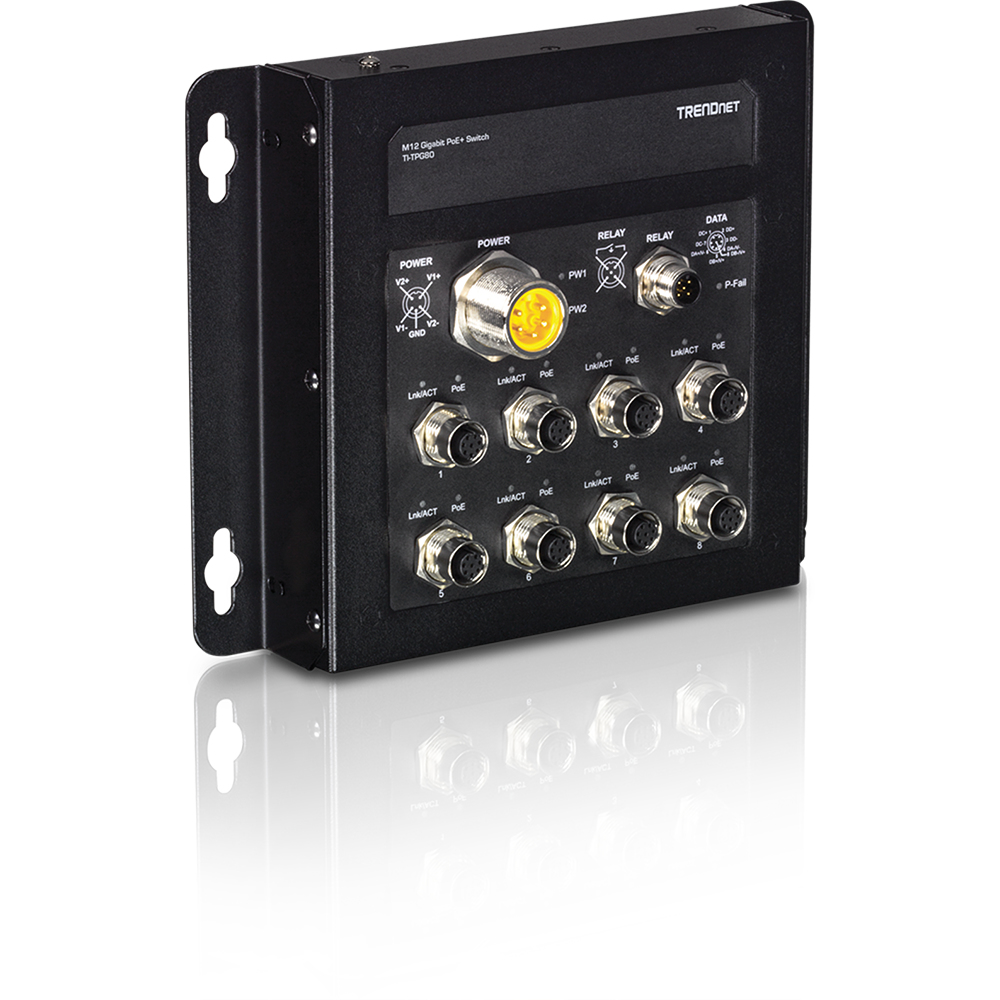 TRENDnet TI-TPG80 - Switch - unmanaged - 8 x 100/1000/10000 + 1 x Shared Gigabit SFP + 1 x SFP, Ansicht 2