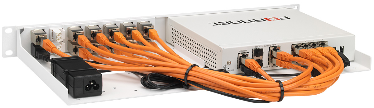 Rackmount.IT FORTIRACK INDUSTRIAL RM-FR-T15I - Netzwerk-Einrichtung - Rack montierbar - weiß, RAL 9003 - 1U - 48.3 cm, Ansicht 2