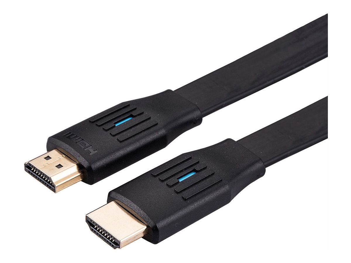 VALUE Ultra High Speed - HDMI-Kabel mit Ethernet - HDMI männlich zu HDMI männlich - 3 m - Doppelisolierung - Schwarz - flach, unterstützt 8K 60 Hz (7680 x 4320)