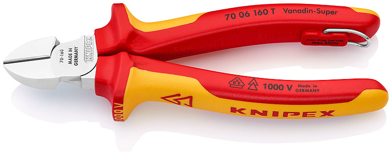 KNIPEX Seitenschneider - isoliert - 160 mm von LumaTech