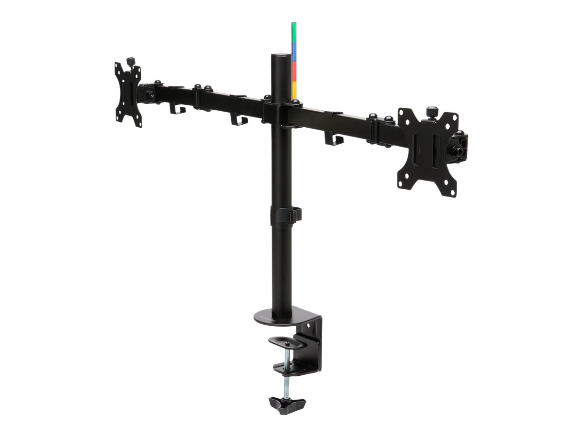 Kensington SmartFit Ergo Dual Extended Monitor Arm - Befestigungskit - einstellbarer Arm - für 2 Monitore - Metall - Schwarz - Bildschirmgröße: bis zu 81,3 cm (bis zu 32 Zoll)