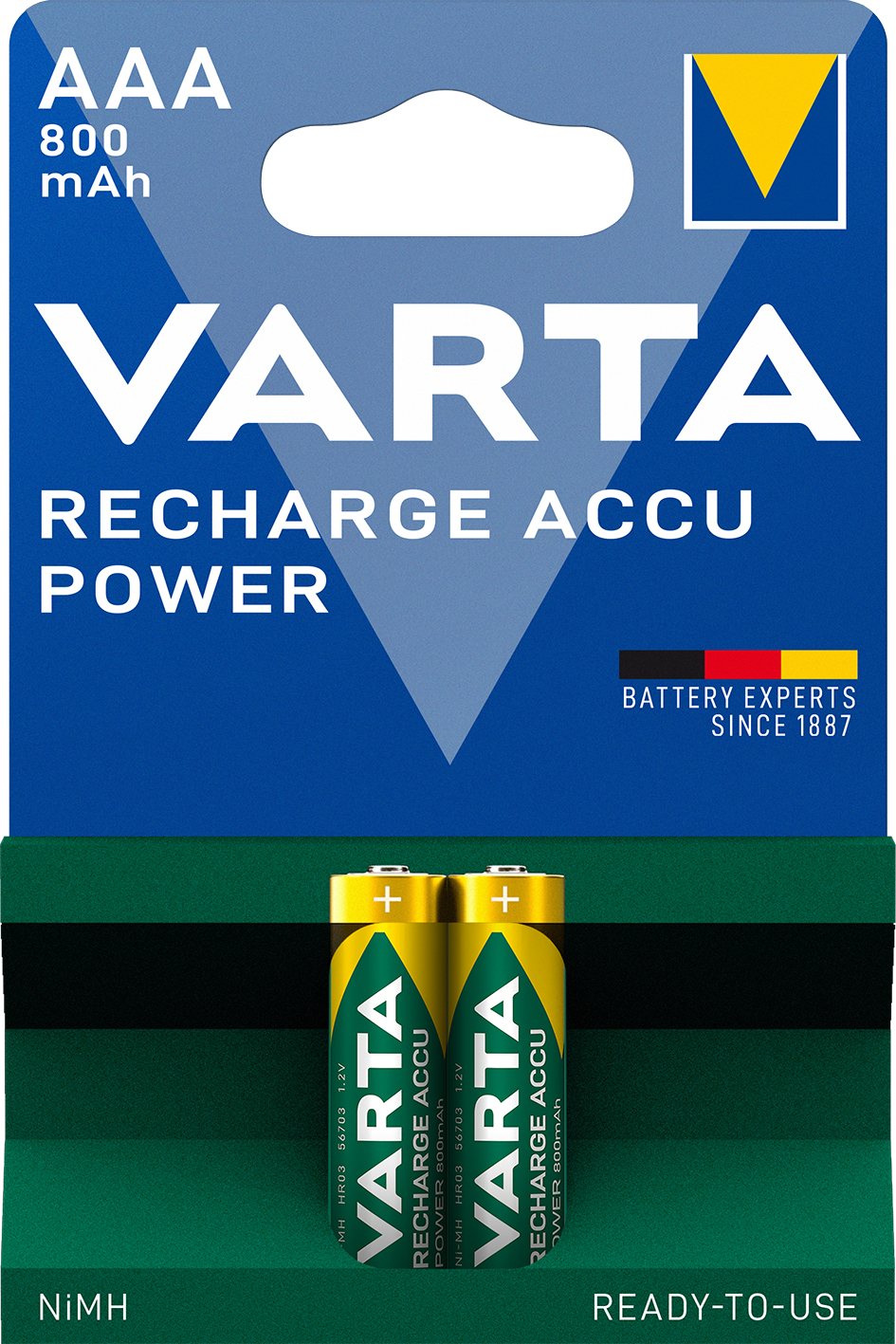 Varta Longlife - Batterie 2 x AAA - NiMH - (wiederaufladbar), Ansicht 4
