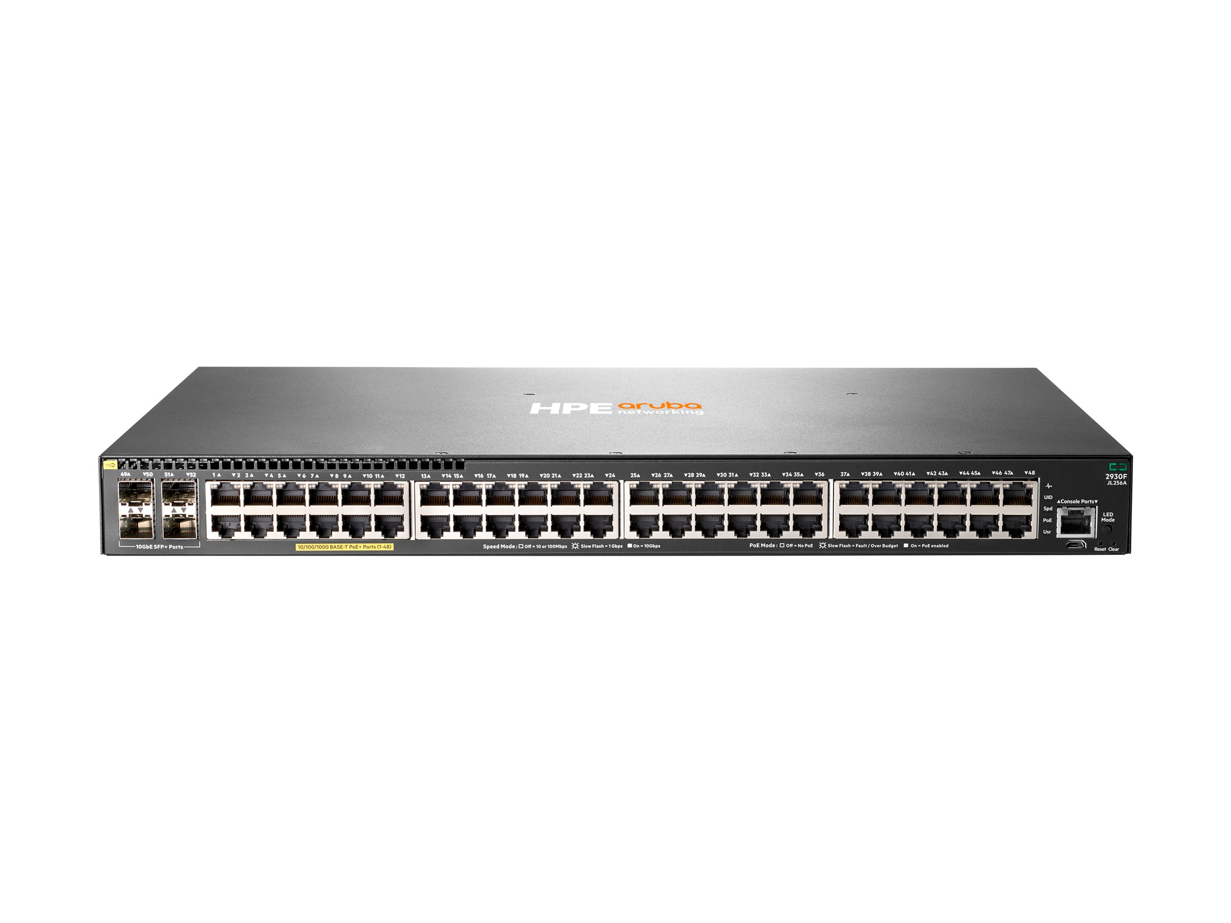 HPE Aruba 2930F 48G PoE+ 4SFP+ - Switch - L3 - managed - 48 x 10/100/1000 (PoE+), Ansicht 2