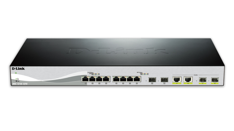 D-Link DXS 1210-12TC - Switch - Smart - 8 x 10GBase-T + 2 x combo 10 Gigabit SFP+/RJ-45 + 2 x SFP+, Ansicht 3