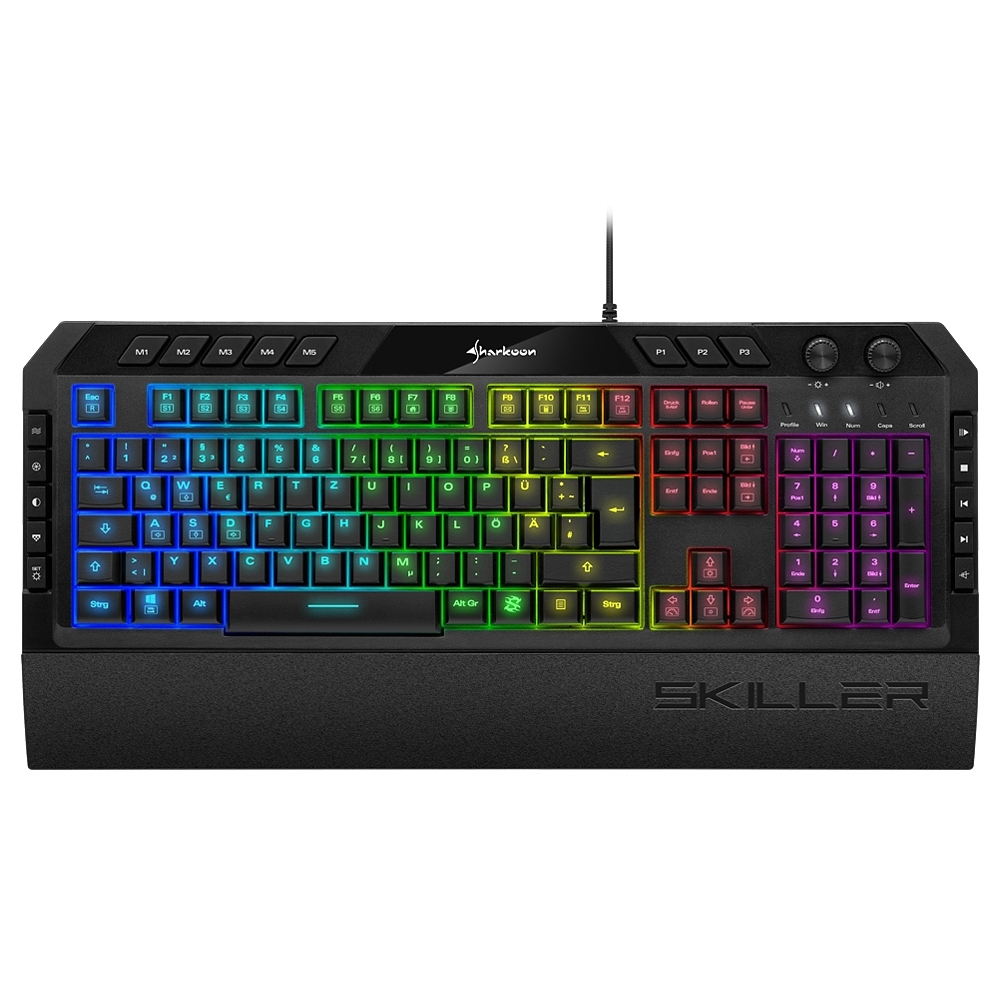Sharkoon SKILLER SGK5 - Tastatur - hintergrundbeleuchtet - TL: Deutsch, QWERTZ, Ansicht 3