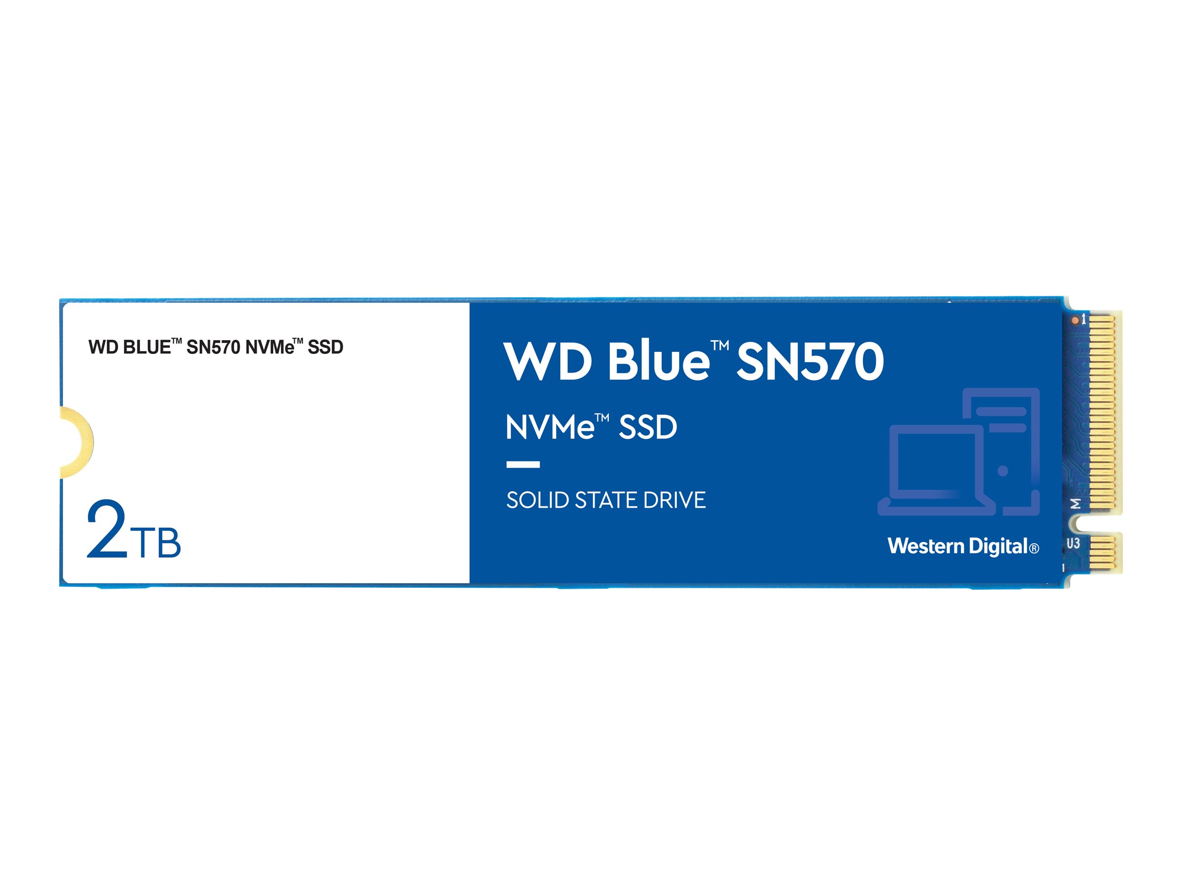 WD Blue SN570 NVMe SSD WDBB9E0020BNC - SSD - 2 TB - intern - M.2 2280 - PCIe 3.0 x4 (NVMe)