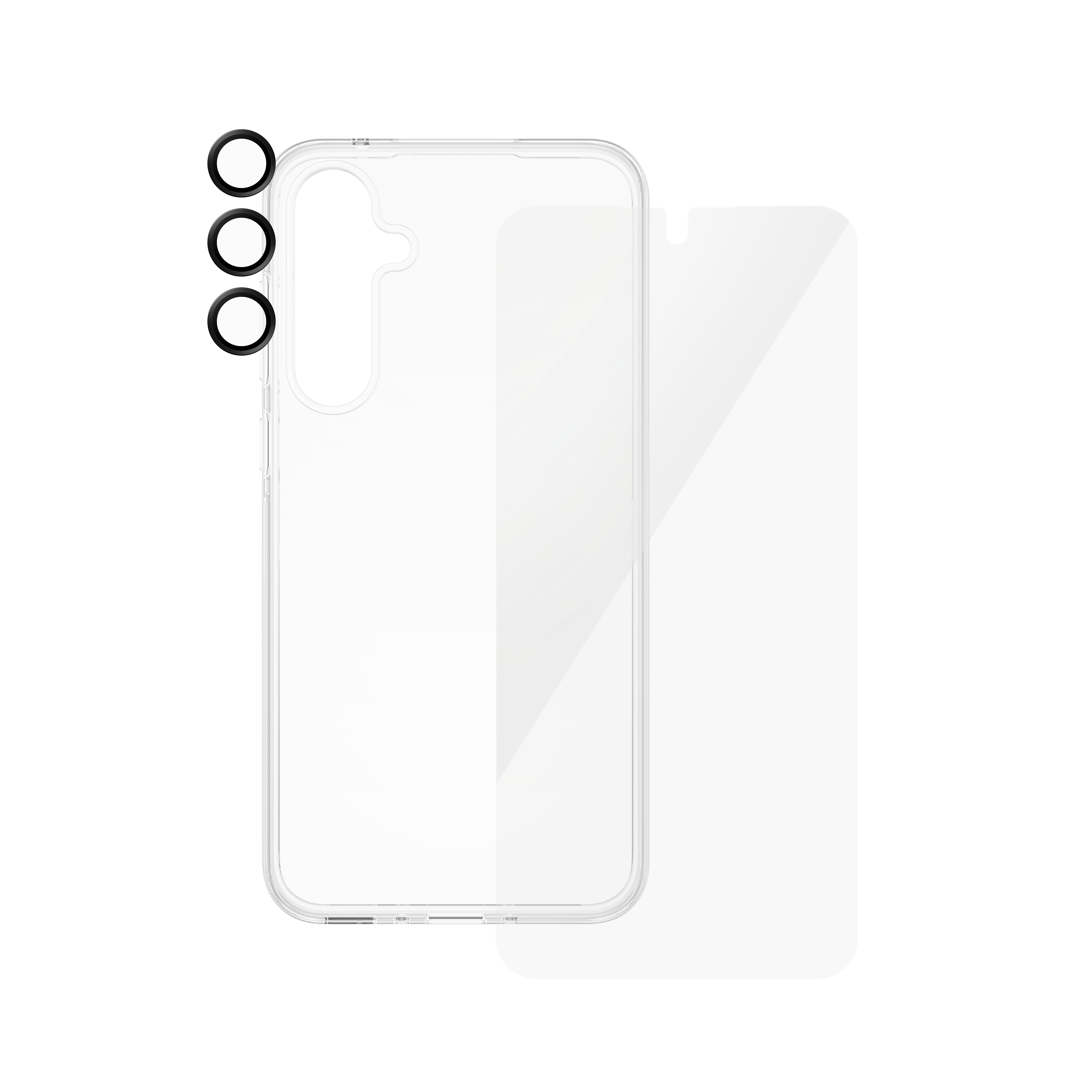 PanzerGlass SAFE. by PanzerGlass - 3-in-1 Schutzpacket - hintere Abdeckung für Samsung Galaxy A55, Ansicht 2