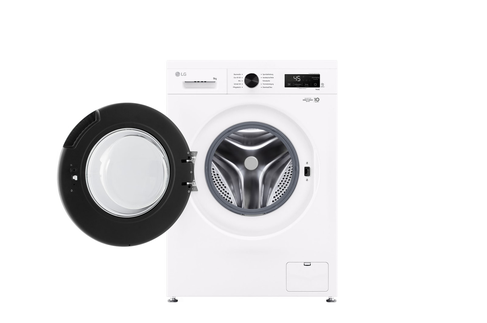 LG F4WB309Y, Frontlader, 9 kg, B, 75 dB, 1400 RPM, A, Ansicht 2