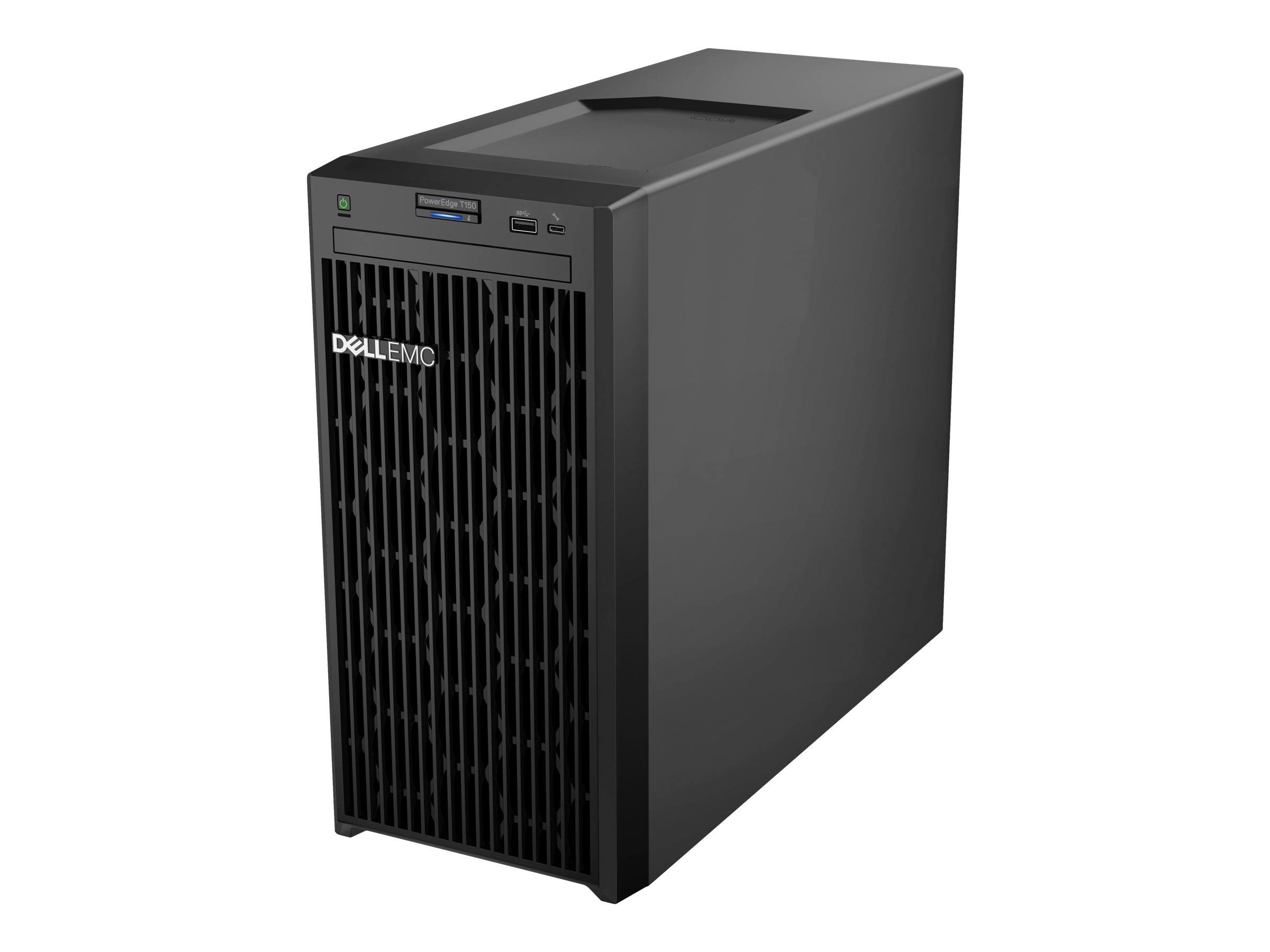 Dell PowerEdge T150 - Server - MT - 1-Weg - 1 x Xeon E-2314 / 2.8 GHz - RAM 8 GB - HDD 1 TB - Matrox G200 - 1GbE - kein Betriebssystem - Monitor: keiner - Schwarz - BTP - mit 3 Jahre Basis Vor-Ort