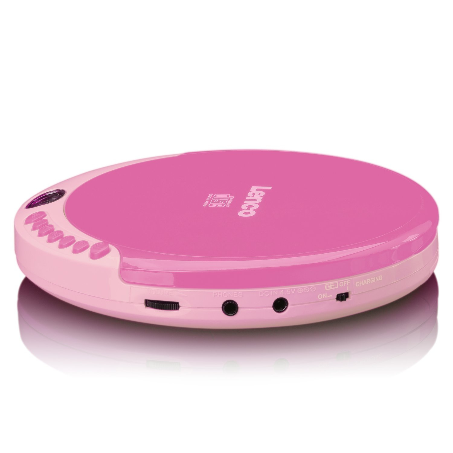 Lenco CD-011 - CD-Player - pink, Ansicht 3