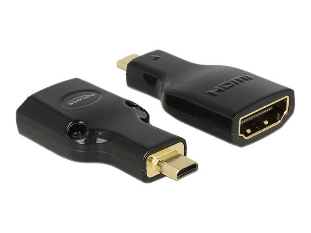 Delock HDMI-Adapter - 19 pin micro HDMI Type D männlich zu HDMI weiblich