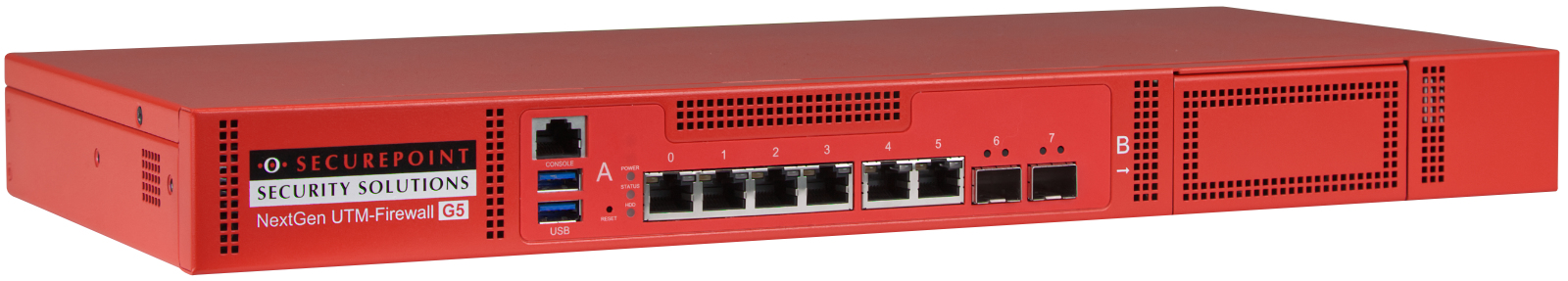 Securepoint RC300S G5 Security UTM Appliance - 13 Gbit/s - 1,5 Gbit/s - 100 Benutzer - AES - Kabelgebunden - RJ-45, Ansicht 2