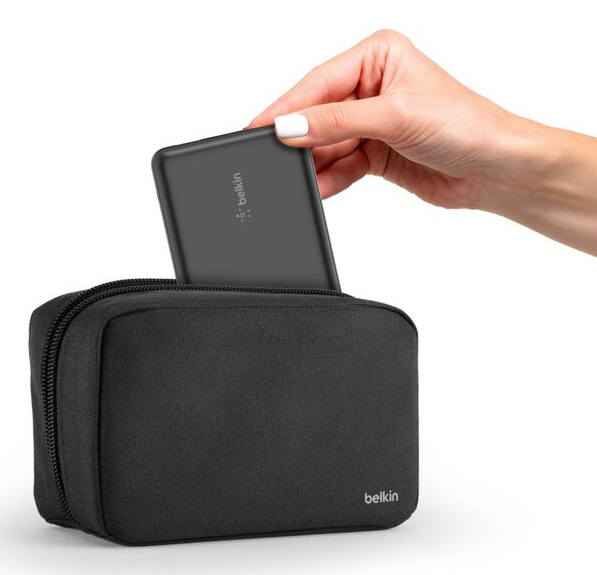 Belkin BoostCharge - Powerbank + AC-Netzteil - 20000 mAh - PD - 3 Ausgabeanschlussstellen (24 pin USB-C, 2 x USB), Ansicht 3