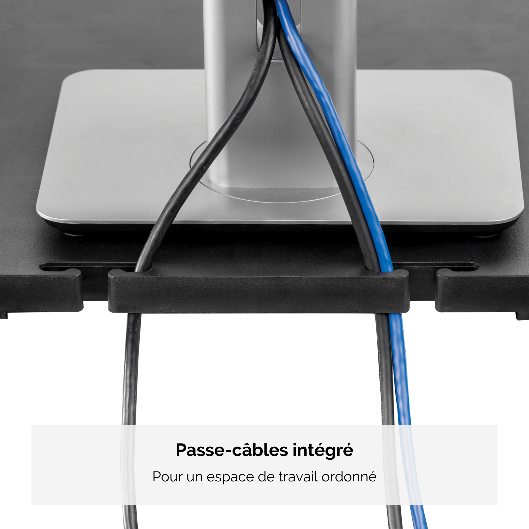 Fellowes Standard Monitor Riser - Aufstellung - für Monitor - Kunststoff - Graphite - Bildschirmgröße: 53.3 cm (21), Ansicht 3