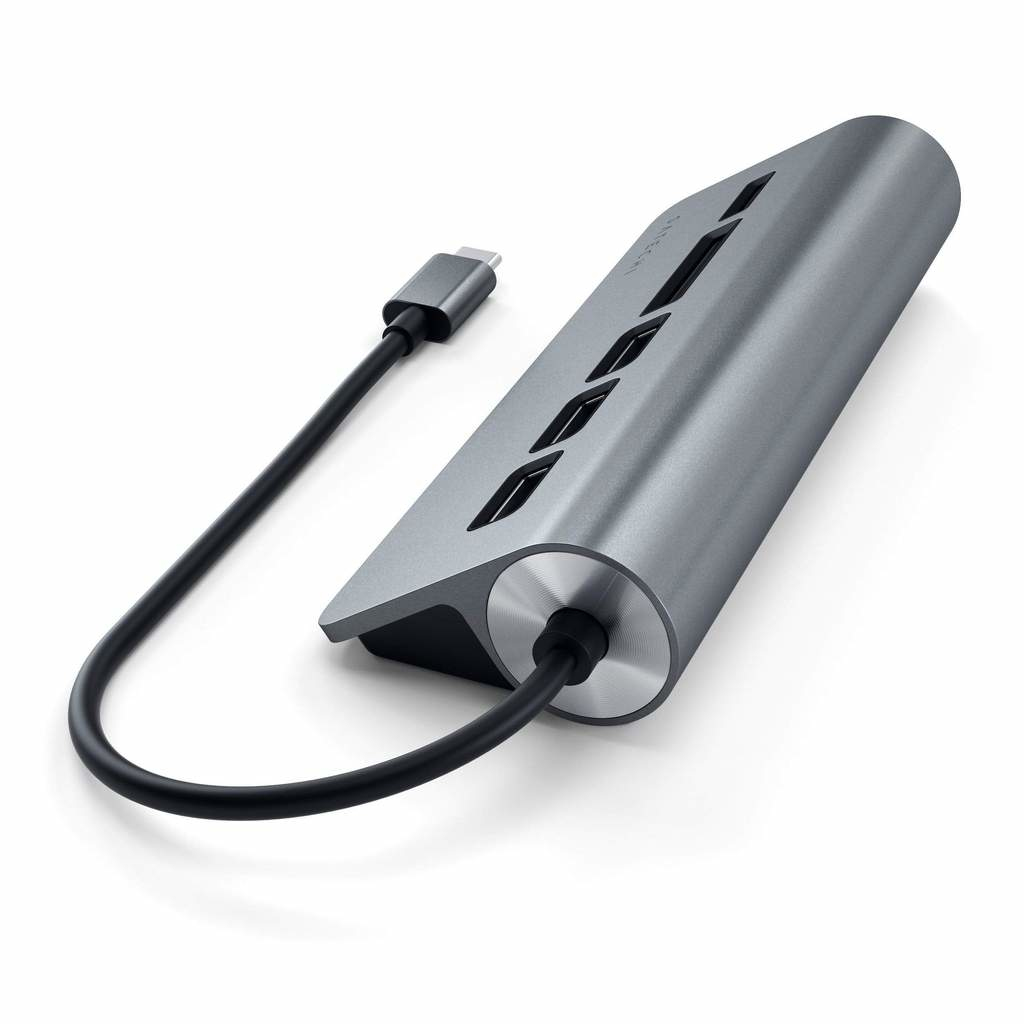 Satechi ST-TCHCRM - USB 3.2 Gen 1 (3.1 Gen 1) Type-C - Grau - MicroSD (TransFlash) - USB 3.2 Gen 1 (3.1 Gen 1) Type-A, Ansicht 3