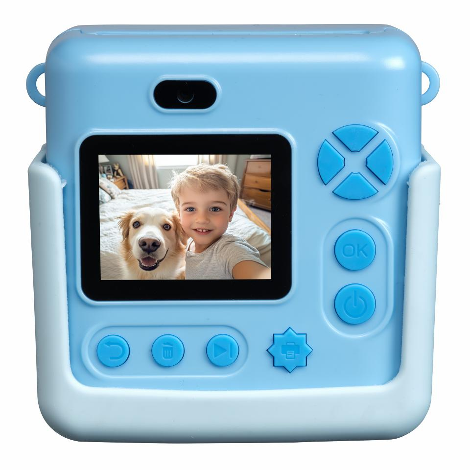 Inter Sales KPC-1363 Kinder Sofortbild-Kamera Dino blau - Digitalkamera - 5,08 cm, Ansicht 2
