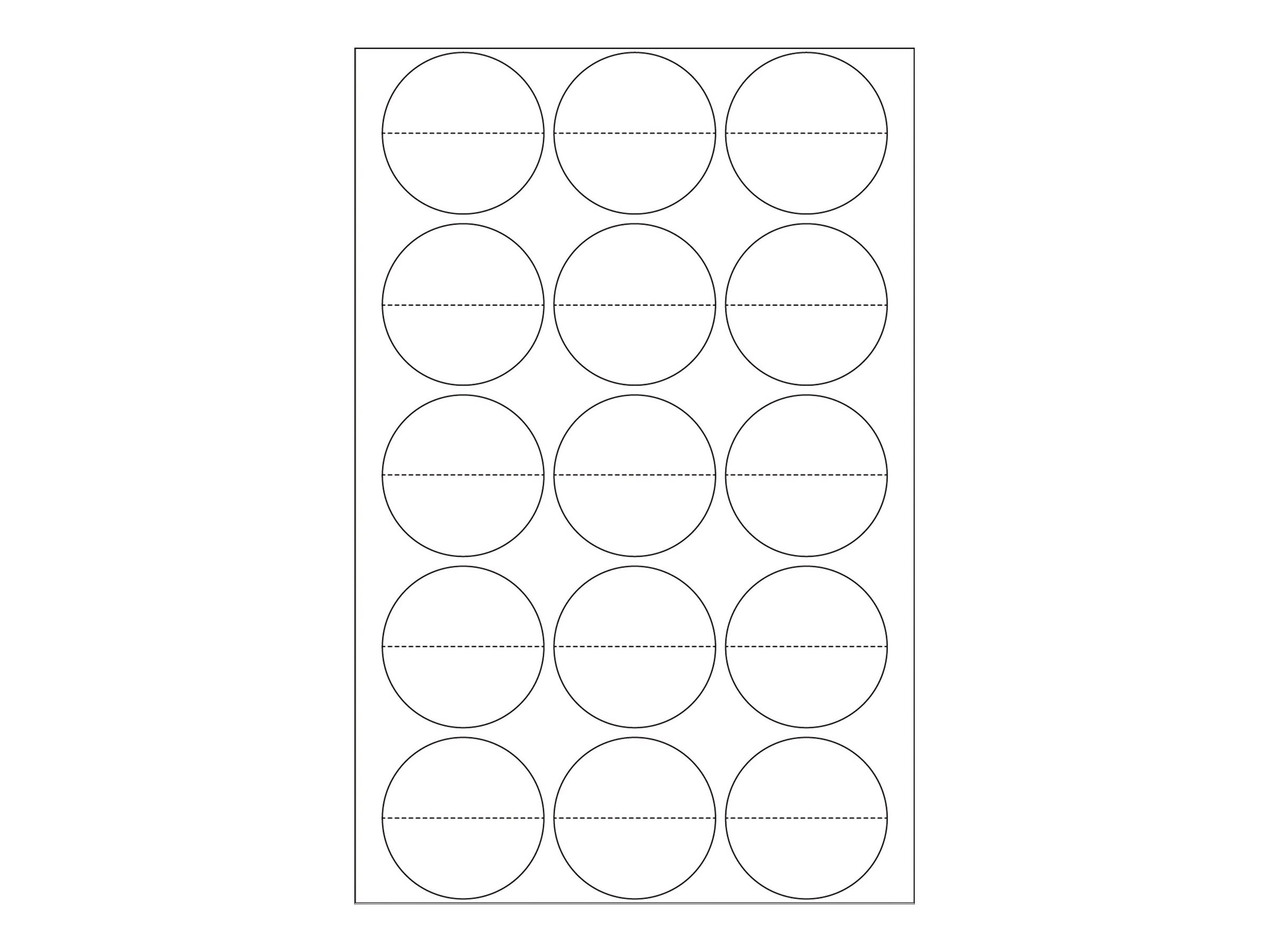 HERMA Selbstklebend - durchsichtig - 32 mm rund 240 Etikett(en) (16 Bogen x 15)
