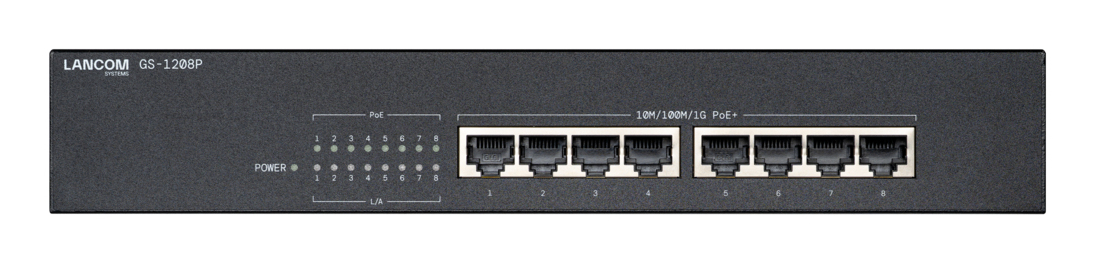 Lancom Switch GS-1208P - Switch - 1 Gbps, Ansicht 2