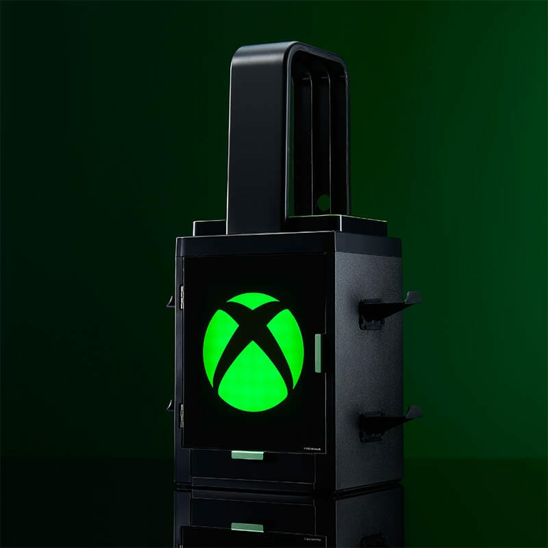 Numskull Games Official Xbox Gaming Locker, Diskettenhalter für Spiele, Xbox, Schwarz, Kabelgebunden, Ansicht 3