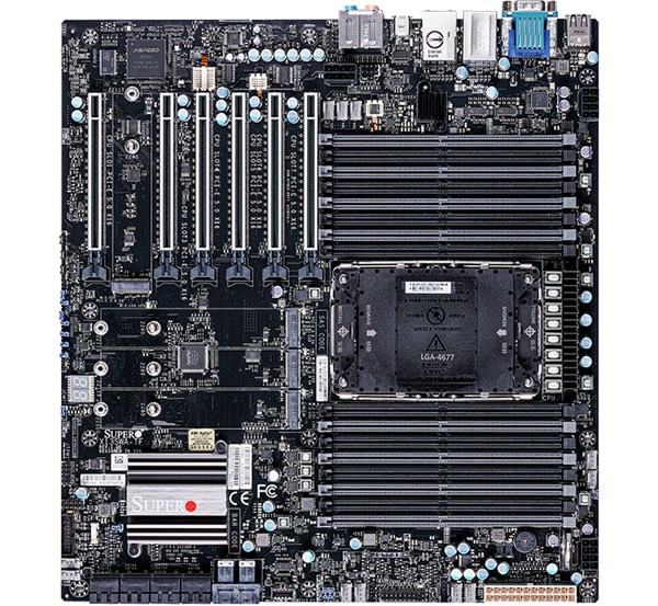 Supermicro X13SWA-TF - Motherboard - E-ATX - LGA4677 Socket-E, Ansicht 2