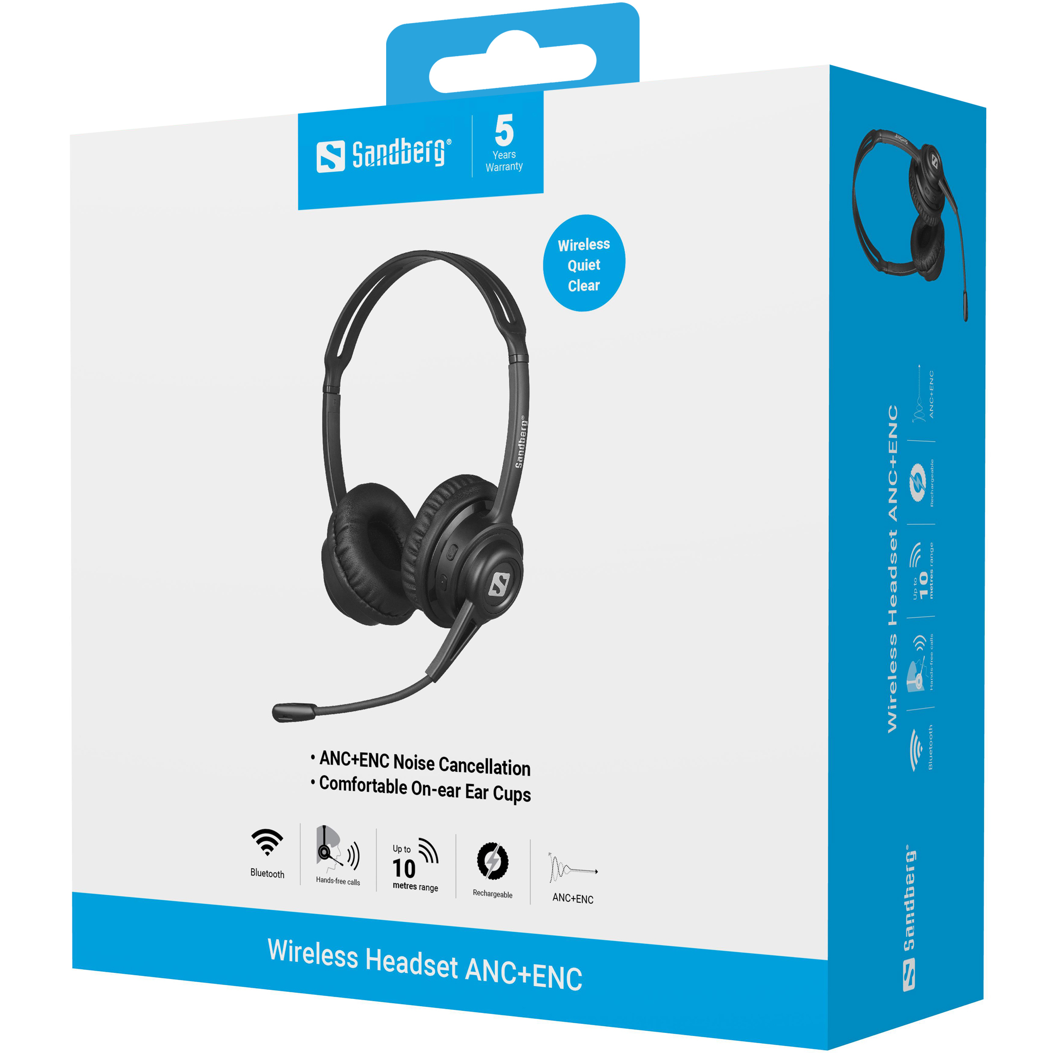 SANDBERG Bluetooth Headset ANC+ENC - Headset, Ansicht 2