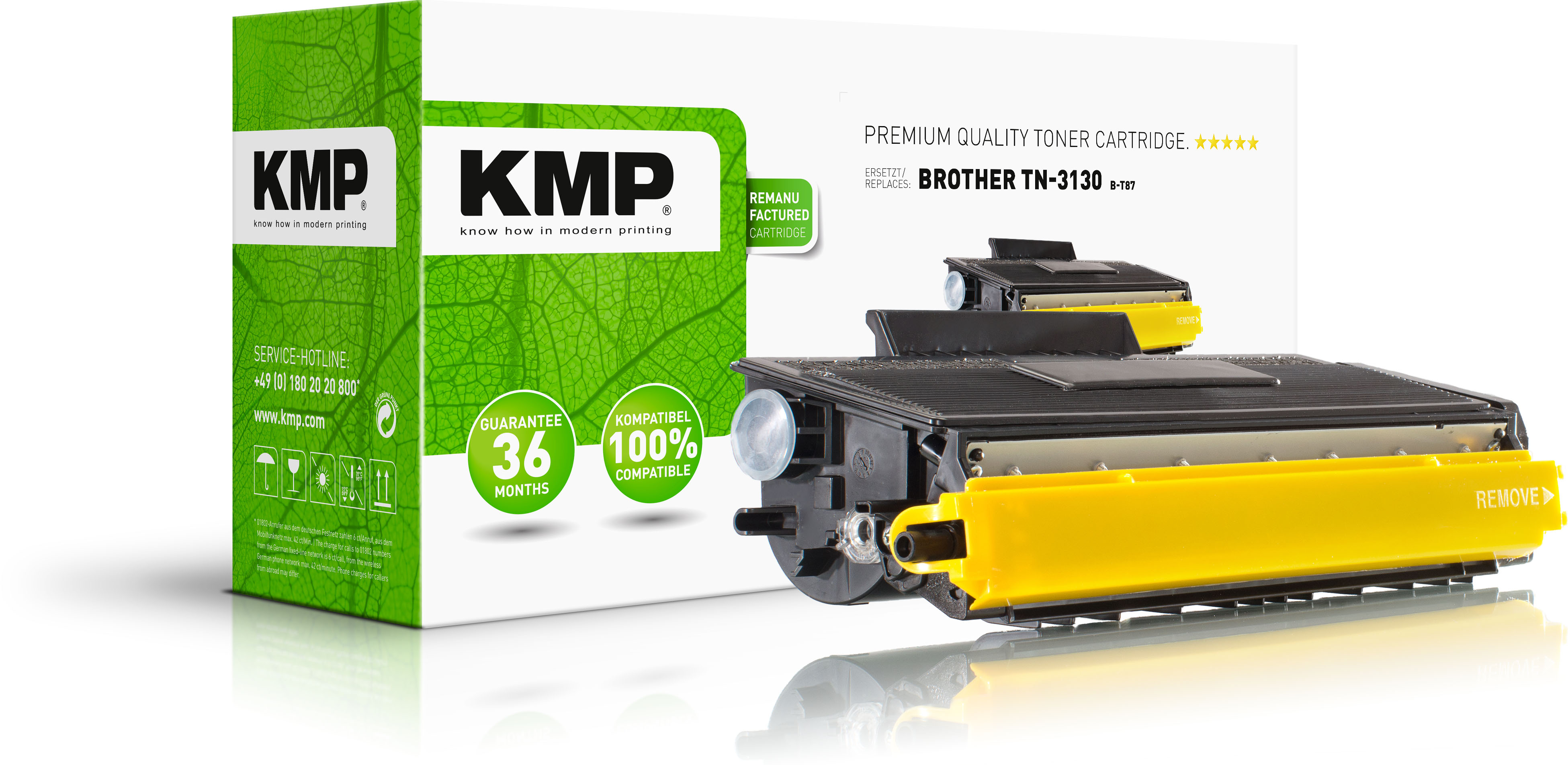 KMP B-T15 - Schwarz - kompatibel - Tonerpatrone (Alternative zu: Brother TN3170), Ansicht 4