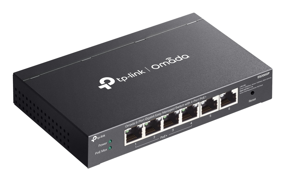 TP-LINK ES206GP New Omada Managed Switch - Switch - 1 Gbps, Ansicht 3