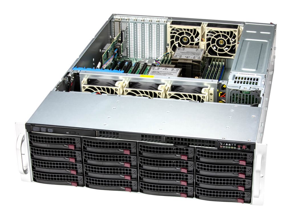 Supermicro Storage SuperServer 631E-E1CR16H - Server - Rack-Montage - 3U - zweiweg - keine CPU - RAM 0 GB - SATASAS - Hot-Swap 6.4 cm 8.9 cm (2.5 3.5)