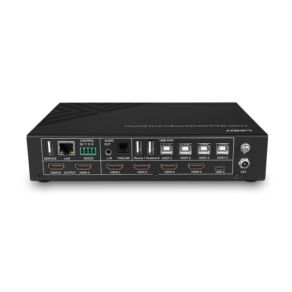 Lindy 5 Port Seamless Multiview KVM Switch, Ansicht 4